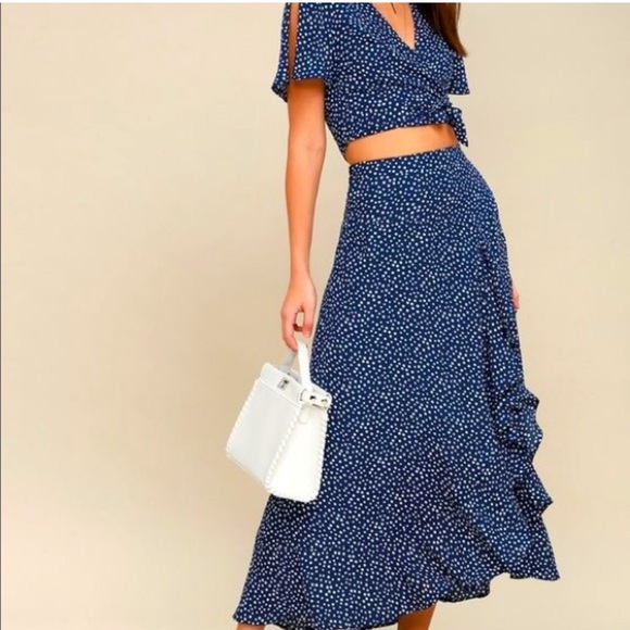 Lulus Dresses & Skirts - Lulus Polka Dot Skirt Set